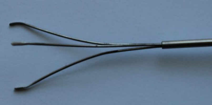 Pinca Rigida Tridente para Percutanea 9Fr x 360mm