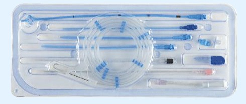 Conjunto de Drenagem para Nefrostomia Percutaneo e uso geral